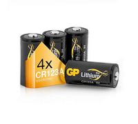 GP Batteries Lithium Battery CR123A GPPCL123A084 Single-use Pack of 4