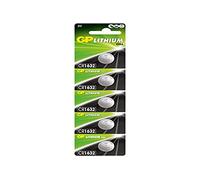 GP CR1632-7U5 Lithium Battery CR1632, 3 V, Blister Pack of 5