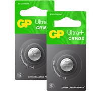 GP CR1632 Ultra Plus 3V Lithium Coin Cell Battery - Pack of 2