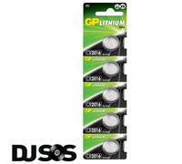 GP CR2016 PACK OF 5 BATTERIES BUTTON COIN CELL LITHIUM BATTERY BR2016 ECR2106