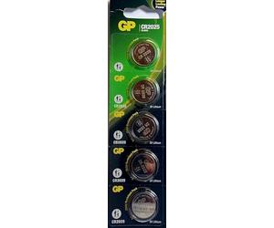 GP CR2025 2025 3V Lithium Batteries Pack of 5