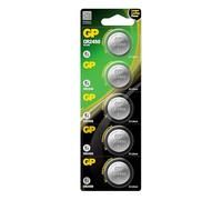 GP CR2450 Battery 3 V Lithium | Pack of 5 Button Cells CR2450 Durable and Leak-Proof | CR 2450 Button Cell in Childproof Packaging for OOONO CO Driver NO1, Parking Disc P-Disc and More