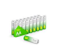 GP Extra AA Batteries Pack of 18 LR6-1.5V Alkaline 10 Yr Life - Anti-Leak