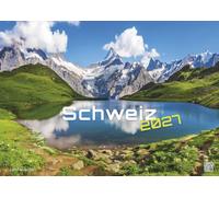 GP-Fever.de Switzerland Calendar 2027 - Wall Calendar DIN A3 | 14 Stunning Alpine Landscape Photos - Silver Wire-O Binding - Made in Germany