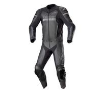 GP Force Chaser Leather Suit 2 Pc Black Black