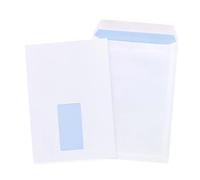 GP Globe Packaging 20 x C5 A5 White Window Self Seal Paper Envelopes (Size: 229x164mm) - Printer Safe & Fully Opaque - Security Mailing Envelopes for Home, Office & Business Use