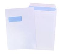 GP Globe Packaging 250 x C4 A4 White Window Self Seal Paper Envelopes (Size: 324x229mm) - Printer Safe & Fully Opaque - Security Mailing Envelopes for Home, Office & Business Use