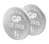 GP CR2025 3V Lithium Coin Cell Batteries 10 Pack - Flat Battery for Car Key/Key Fob Audi Mercedes Nissan - DL2025 2025 Batteries also suitable for scales/toys/heartrate monitor etc…