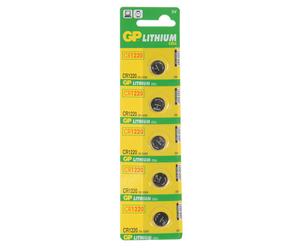 GP GPPBL1220029 Lithium Button Cell CR1220 (DL1220) - Card of 5