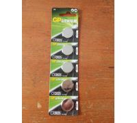 Gp Lithium Battery Lithium Ion Button CR2025 +3Volt 5Pcs