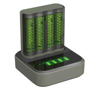 GP M451 USB battery charger + 4x ReCyko AA 2600mAh batteries + docking station