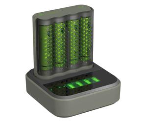 GP M451 USB battery charger + 4x ReCyko AA 2600mAh batteries + docking station