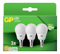 GP MGLE14STD854C3 LED E14 Globe 5.6W Warm White 45x84mm 3 pieces