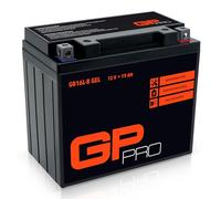 GP-PRO GB16L-B 12V 17Ah GEL Starter Battery (compatible with YB16L-B / 51911) (Maintenance-free/Sealed) Motorcycle Accumulator for e.g. Kawasaki GPZ 1100