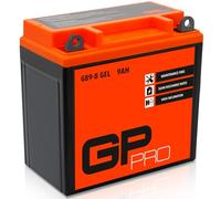 GP-PRO Gel Battery GB9-B 12V 9Ah 120A Scooter Motorcycle Battery | Maintenance-free sealed precharged, pos terminal left, 137x75x138mm, 3.1kg, similar to YB9-B, CB9-B, 50914, YB9-9