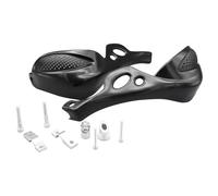 GP Pro Rally Vented Moto Motorcycle Motorbike Handguards Black