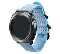 GP-R600BREECAF NATO strap for Gear Sport, Blue / Pink