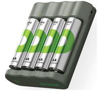 GP ReCyko AA 4x 2100 mAh USB Battery Charger + ReCyko 2100 mAh Batteries