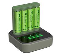 GP ReCyko B421 (USB) Daily Charger with D451 Charging Dock, Includes 4 x AA NiMH 2100mAh Batteries