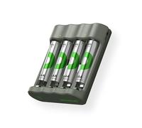GP ReCyko USB Battery Charger AA AAA Including 4 x AAA Batteries 850 mAh, NiMH 1.2 V Battery Charger with Rechargeable Batteries AAA, 3 Hours Quick Charging