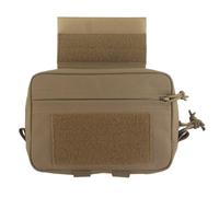 GP Small Pouch MOLLE General-Purpose Pouch Lined with Loop Admin Pouch for Tactical Gear Belt Cummerbund Expanded Storage Bag(Brown)