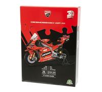GP Sport Ducati Desmosedici 3D Authentic Motorbike Jigsaw Puzzle - 120 Pieces, Official Licensed Livery, Easy Assembly, No Tools or Glue Required, Plastic Tyres, Durable Cardboard - 30x11.2x17.5cm