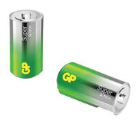 GP Super Alkaline Batteries C Baby 1.5 V, Ideal for Powering Daily Devices New G-TECH Longlife Technology Pack of 2 LR14 Batteries