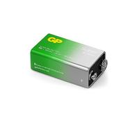 GP Super Alkaline 9 V Block Battery, Block Battery 6LR61 9 V, with High Energy Density, G-TECH Longlife Technology, Pack of 1