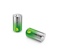 GP Super Alkaline Batteries C Baby 1.5 V, Ideal for Powering Daily Devices New G-TECH Longlife Technology Pack of 2 LR14 Batteries