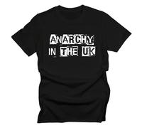 GP-Tees Anarchy in The UK Music Fan Premium Quality Modern Fit T-Shirt Top for Men (Black - XX-Large)