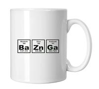 GP-Tees Bazinga Periodic Table TV Show Inspired Novelty Ceramic Mugs for Men, Women, Home & Work