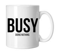 GP-Tees Busy Doing Nothing Funny Novelty Ceramic Mugs for Men, Women, Home & Work