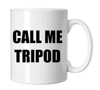 GP-Tees Call Me Tripod Funny Novelty Ceramic Mugs for Men, Women, Home & Work
