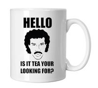 GP-Tees Hello is It Tea Your Looking for Funny Novelty Ceramic Mugs for Men, Women, Home & Work