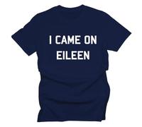 GP-Tees I Came On Eileen Funny Rude Humor Premium Quality Modern Fit T-Shirt Top for Men - Blue/M