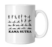 GP-Tees Kama Sutra Funny Rude Humour Novelty Ceramic Mugs for Men, Women, Home & Work