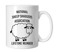 GP-Tees National Sheep Shaggers Association Funny Novelty Ceramic Mugs for Men, Women, Home & Work