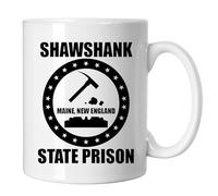 GP-Tees Shawshank State Prison Classic Movie Inspired Novelty Ceramic Mugs for Men, Women, Home & Work