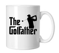 GP-Tees The Golfather Funny Novelty Ceramic Mugs for Men, Women, Home & Work