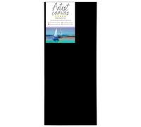 GP TONER Canvas for Painting Cotton Black Stretched Canvas for Painting Wooden Frames 16x47 in