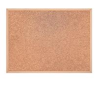 GP TONER Corkboard Wooden Natural Frame Wall Hagning Pinboard for Office School Home Board Message 60x40 cm