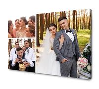 GP TONER Personalized Canvas Prints with Your Photos Custom Multi Image Collage Wall Art Digital Printing Gifts Multi Photo Ready to Hang 24x16 in