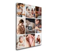 GP TONER Personalized Custom Canvas Yours Photos Pictures On Canvas Wall Art Personalised Digital Printing Gifts Multi Photo Collage Custom Print Ready to Hang 8x12in