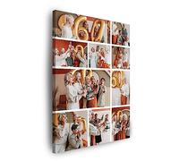 GP TONER Personalized Custom Canvas Yours Photos Pictures On Canvas Wall Art Personalised Digital Printing Gifts Multi Photo Collage Custom Print Ready to Hang 28x39in