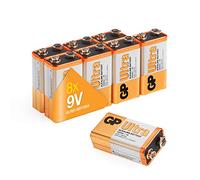 GP Ultra 9V PP3 Batteries 8 Pack - Smoke & Fire Alarms - 7 Yr Life