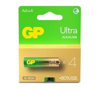 GP Ultra Alkaline AA Batteries 15AULR6 1.5V 4Pack