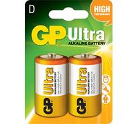 GP Ultra Alkaline Batteries | D | 2 x Pack
