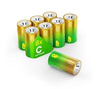 GP Ultra C Batteries 1.5V Alkaline LR14 - Pack of 8 (14AU)