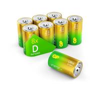 GP Ultra D Batteries LR20 1.5V Alkaline - Pack of 8 (13A MN1300)