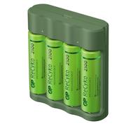 GP USB Battery Charger AA / AAA + 4x AA Battery ReCyko 2100mAh Mignon LR06